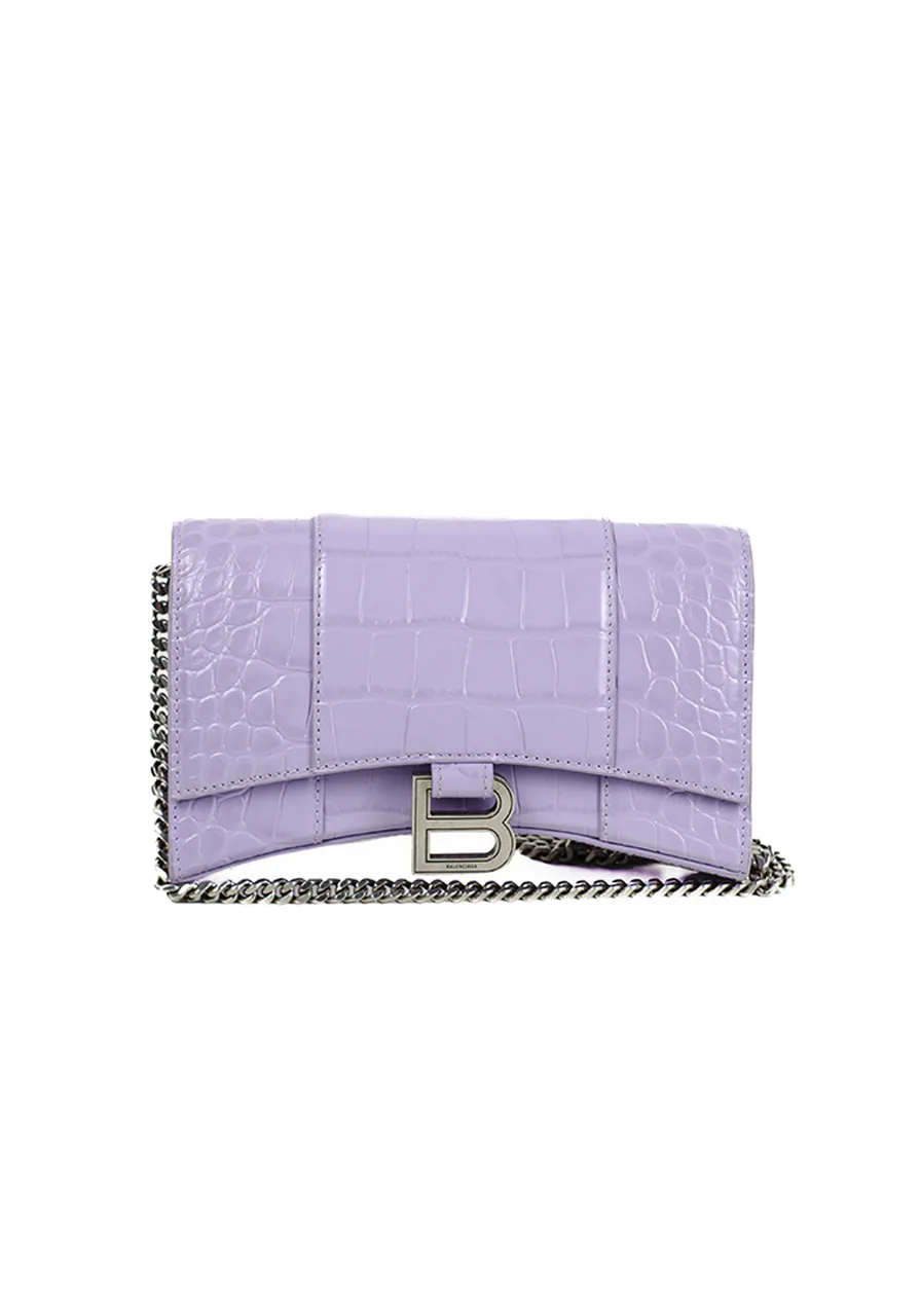 Balenciaga Hourglass Calfskin Crocodile