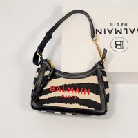 Balmain B- Army Small Shoulder Bag In Zebra - imagem 3