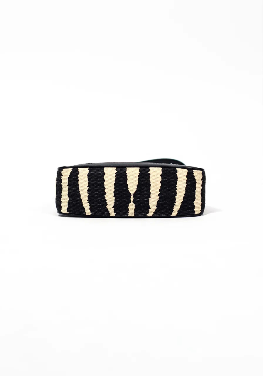 Balmain B- Army Small Shoulder Bag In Zebra