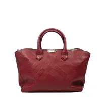Burberry Grainy Check Leather Dewsbury Tote - imagem 1