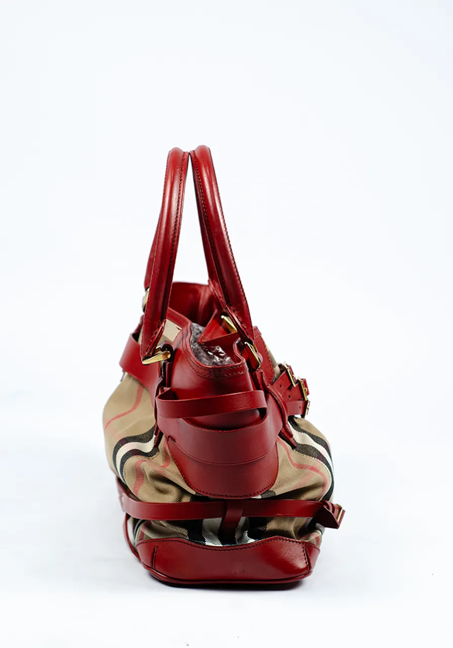 Burberry Bridle Lynher Tote Canvas 