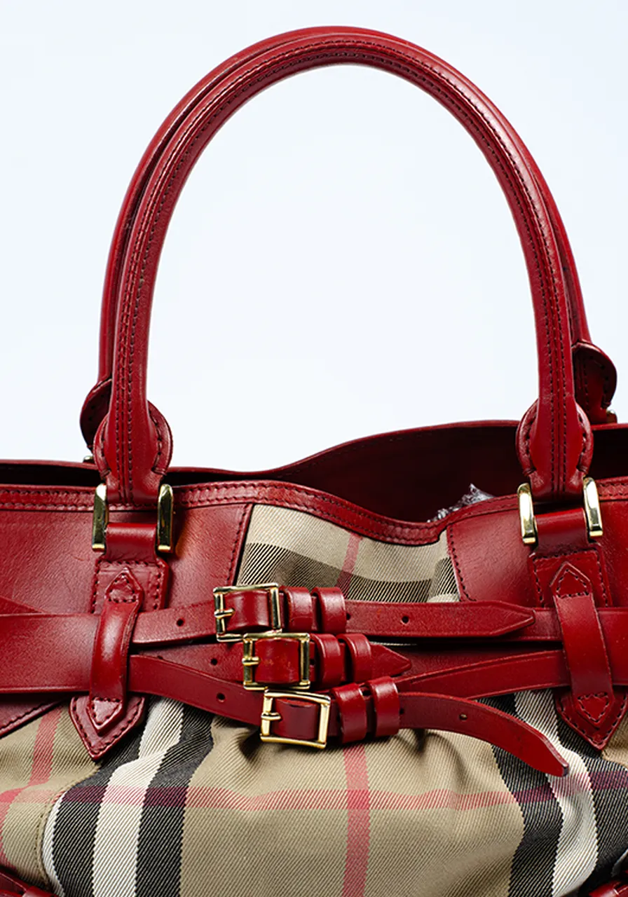 Burberry Bridle Lynher Tote Canvas 