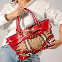 Burberry Bridle Lynher Tote Canvas  - imagem 9