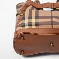 Burberry Brown Smoked Check Coated Canvas - imagem 5