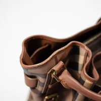 Burberry Brown Smoked Check Coated Canvas - imagem 6