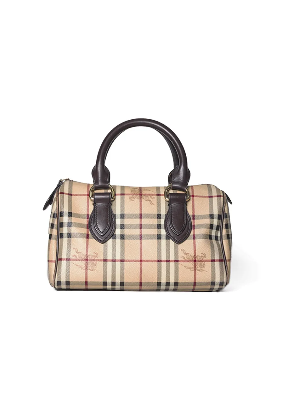 Burberry Check Bowling Bag 