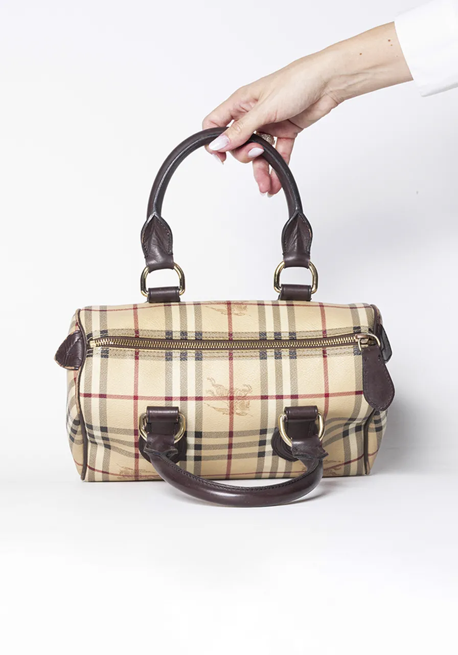 Burberry Check Bowling Bag 