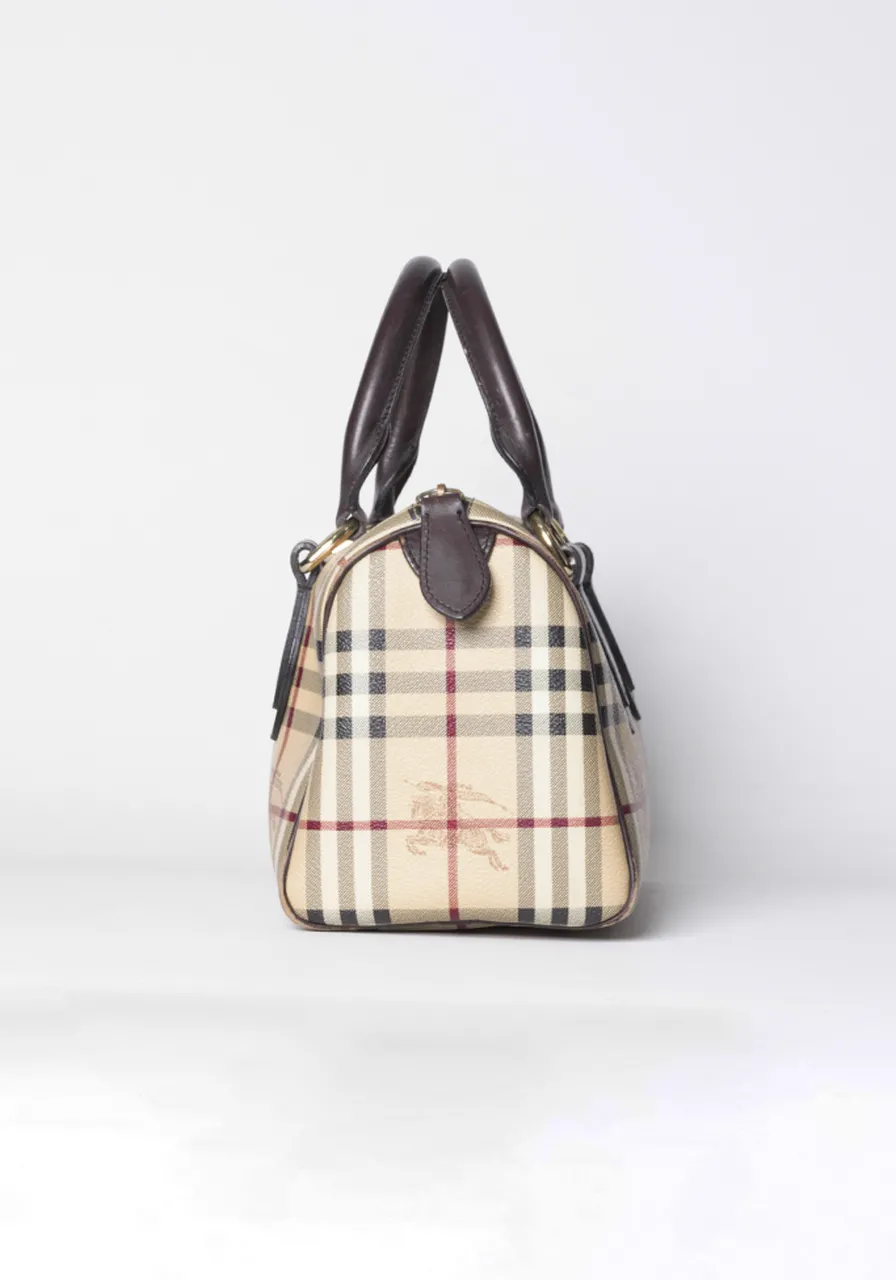 Burberry Check Bowling Bag 