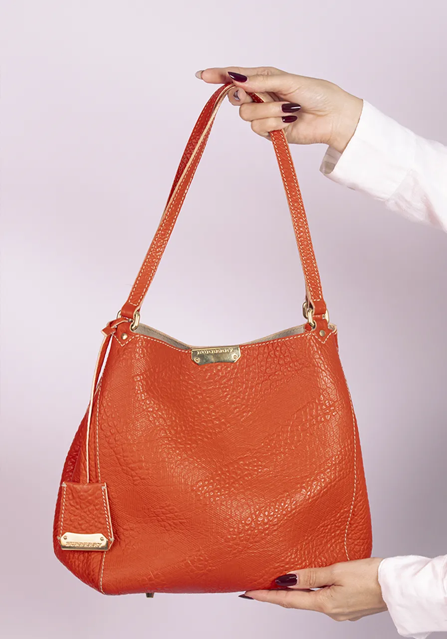 Burberry Embossed Canterbury Tote Bag