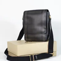 Burberry Greenford Crossbody Bag Smoked Check Coated Canvas - imagem 2