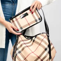 Burberry Haymarket Check Shoulder Bag - imagem 2