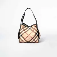 Burberry Haymarket Check Shoulder Bag - imagem 5