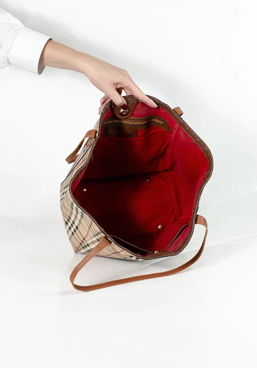 Burberry Haymarket Check Tote