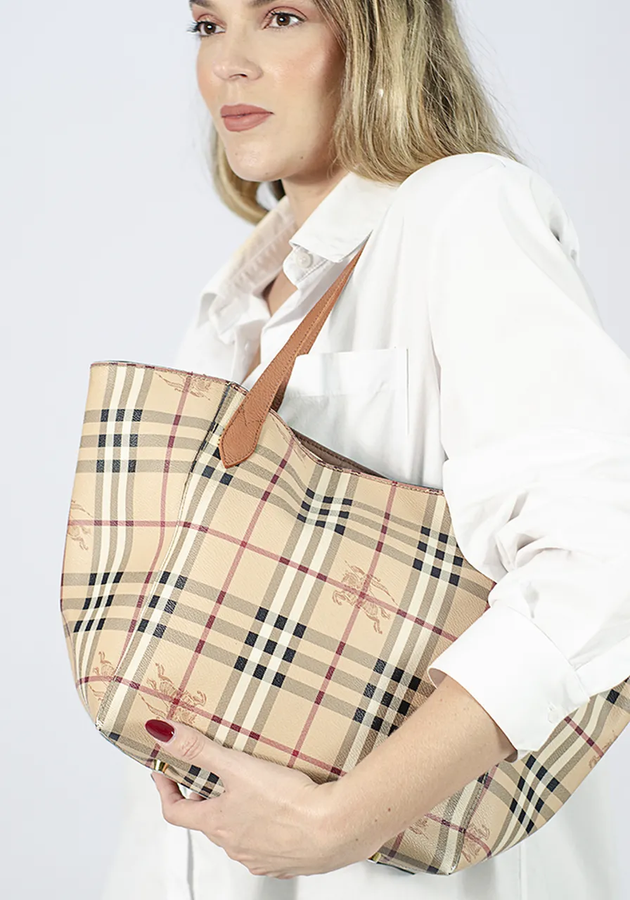 Burberry Haymarket Check Tote