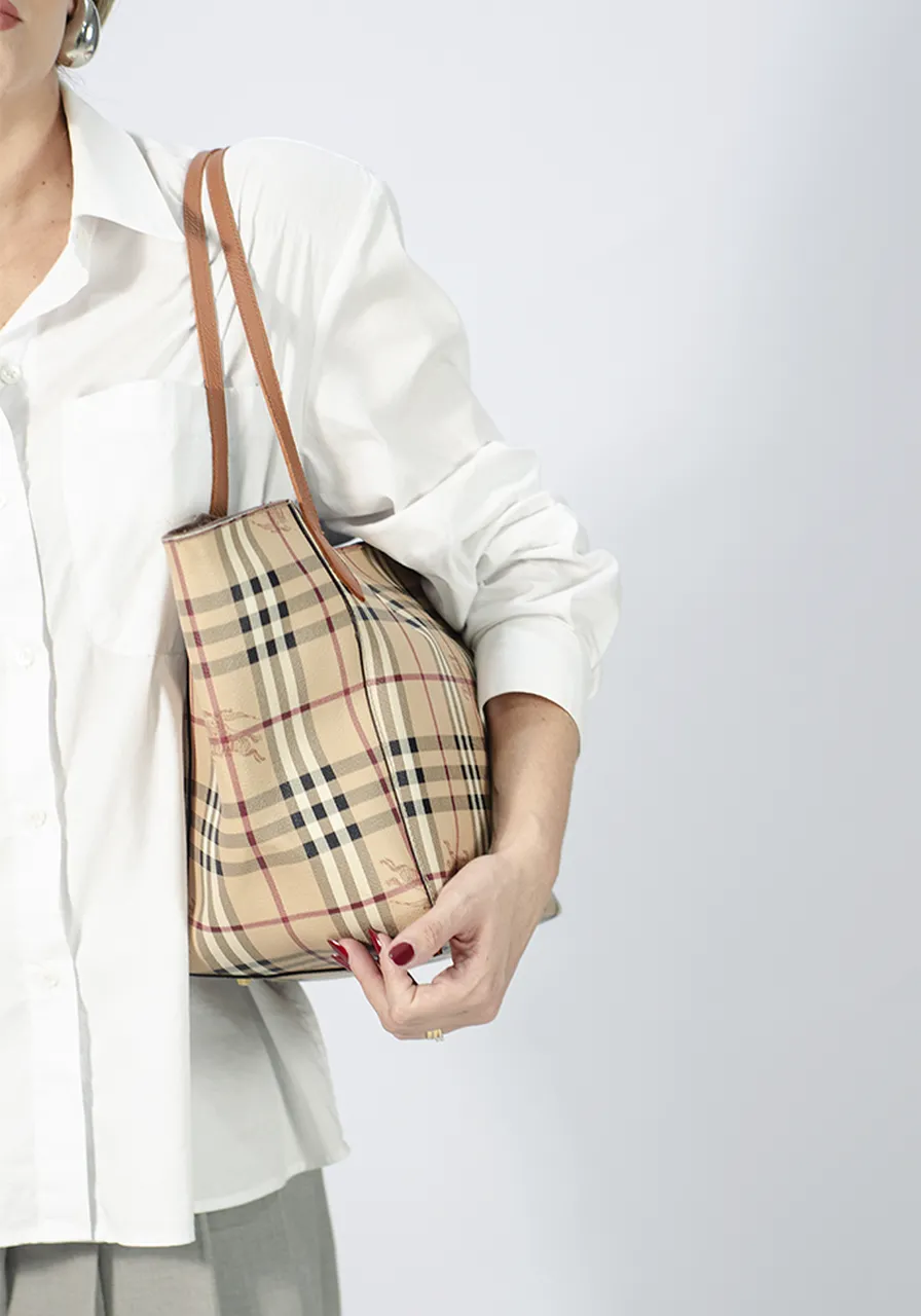 Burberry Haymarket Check Tote