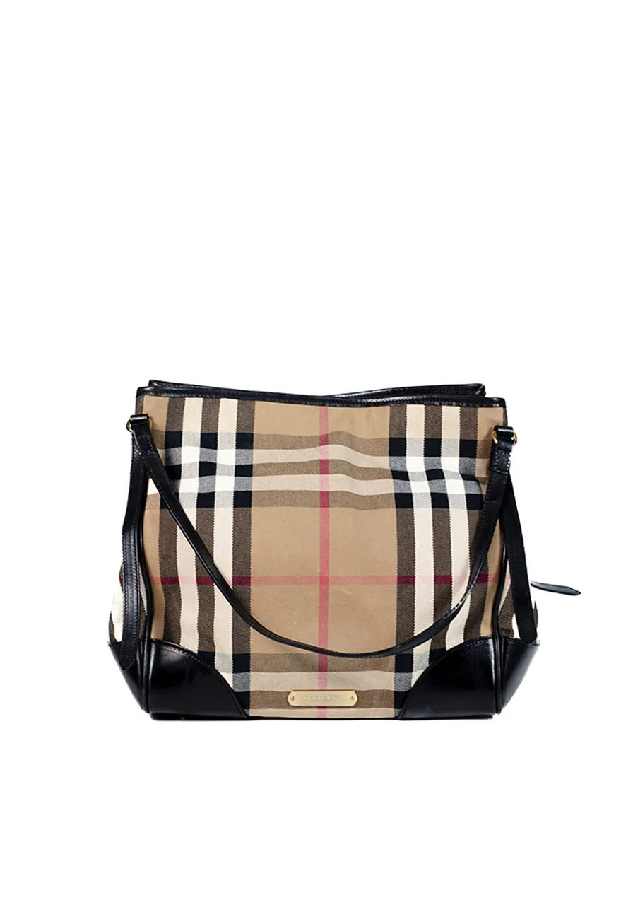  Burberry House Check Canterbury Tote Black