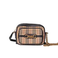 Burberry Knight Check Camera Bag  - imagem 1