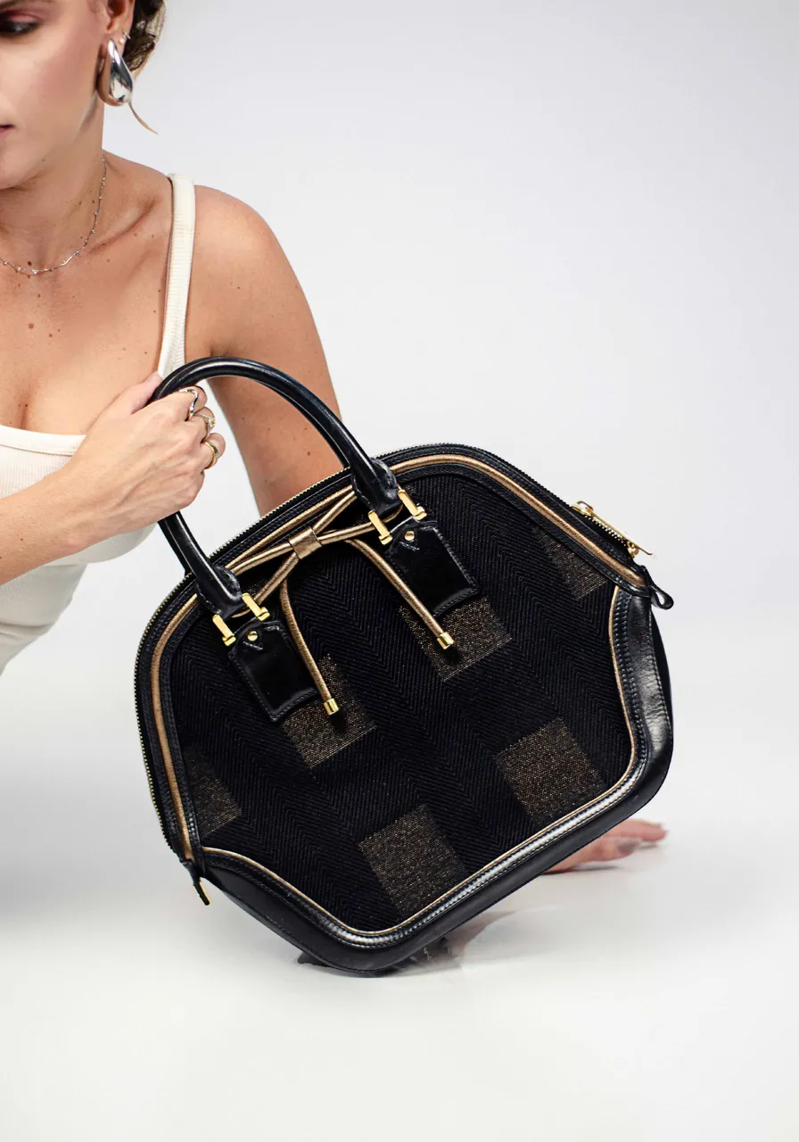 Burberry Jacquard Orchad Hand Bag