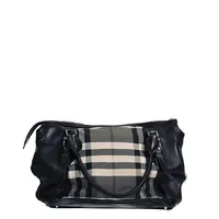 Burberry Leather Check Bag  - imagem 1