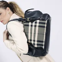 Burberry Leather Check Bag  - imagem 4