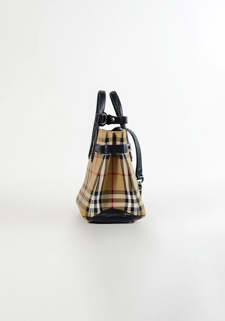 Burberry Mini Haymarket Check Tote 