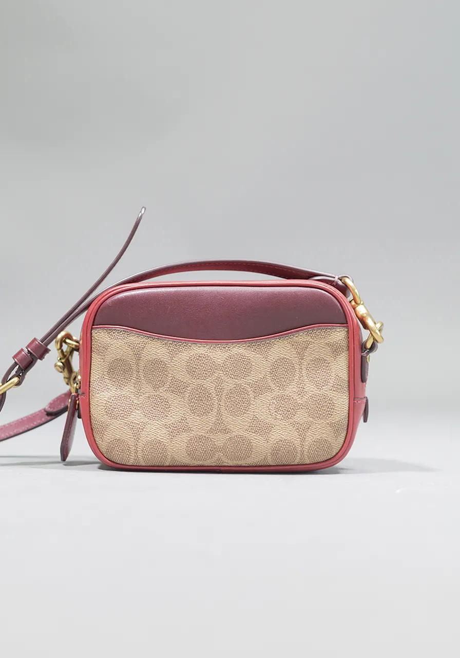 Coach Canvas Signature Câmera Bag