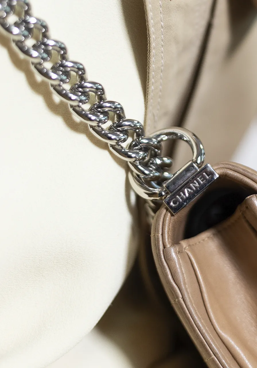 Chanel Boy Medium Flap Bag Stingray 