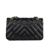 Chanel Chevron Stitched Classic Flap Bag - imagem 12