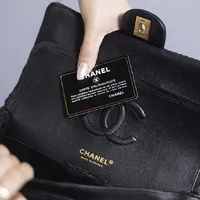 Chanel Chevron Stitched Classic Flap Bag - imagem 3