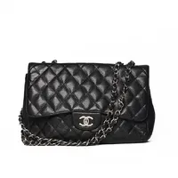Chanel Double Flap Jumbo Caviar - imagem 1