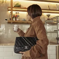 Chanel Double Flap Jumbo Caviar - imagem 4