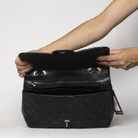 Chanel Double Flap Jumbo Caviar - imagem 9