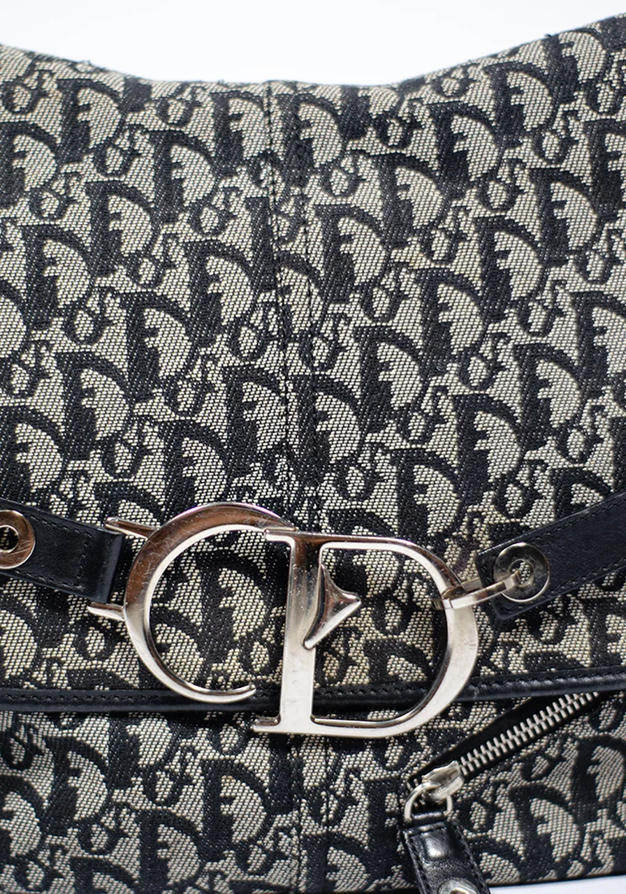 Dior Navy Logo Charms Messenger