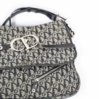 Dior Navy Logo Charms Messenger - imagem 9