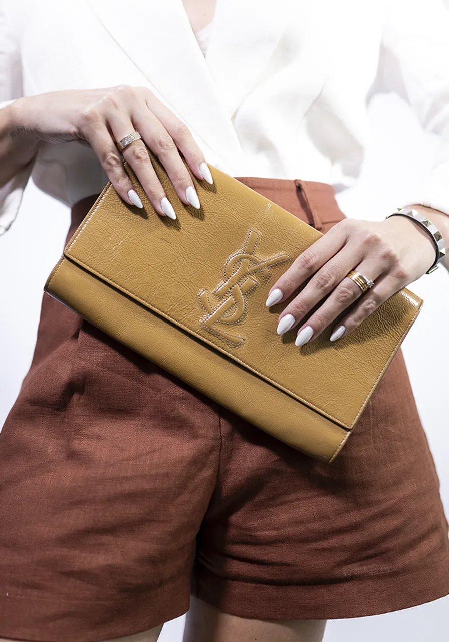 Clutch Saint Laurent Belle Du Jour Verniz