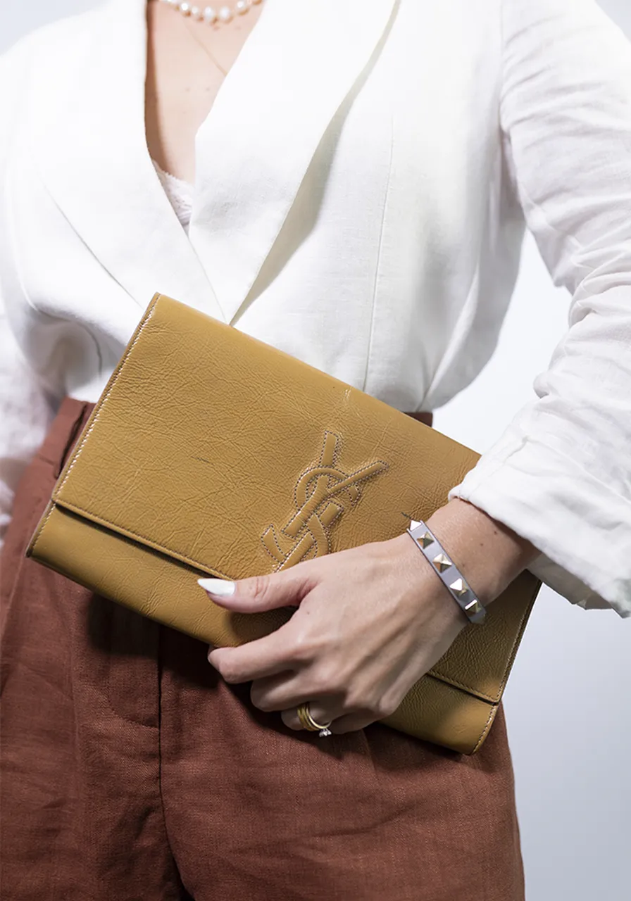 Clutch Saint Laurent Belle Du Jour Verniz