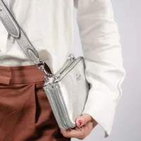 Coach Double Ziper Silver Metallic  - imagem 4
