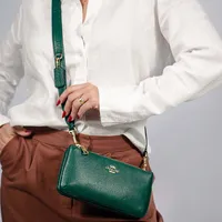Coach Double Ziper Green Metallic - imagem 2