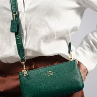 Coach Double Ziper Green Metallic - imagem 4