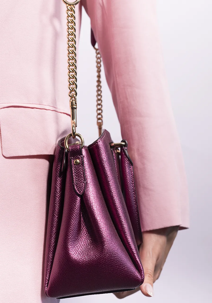 Coach Mini Sage Carryal Metalizada