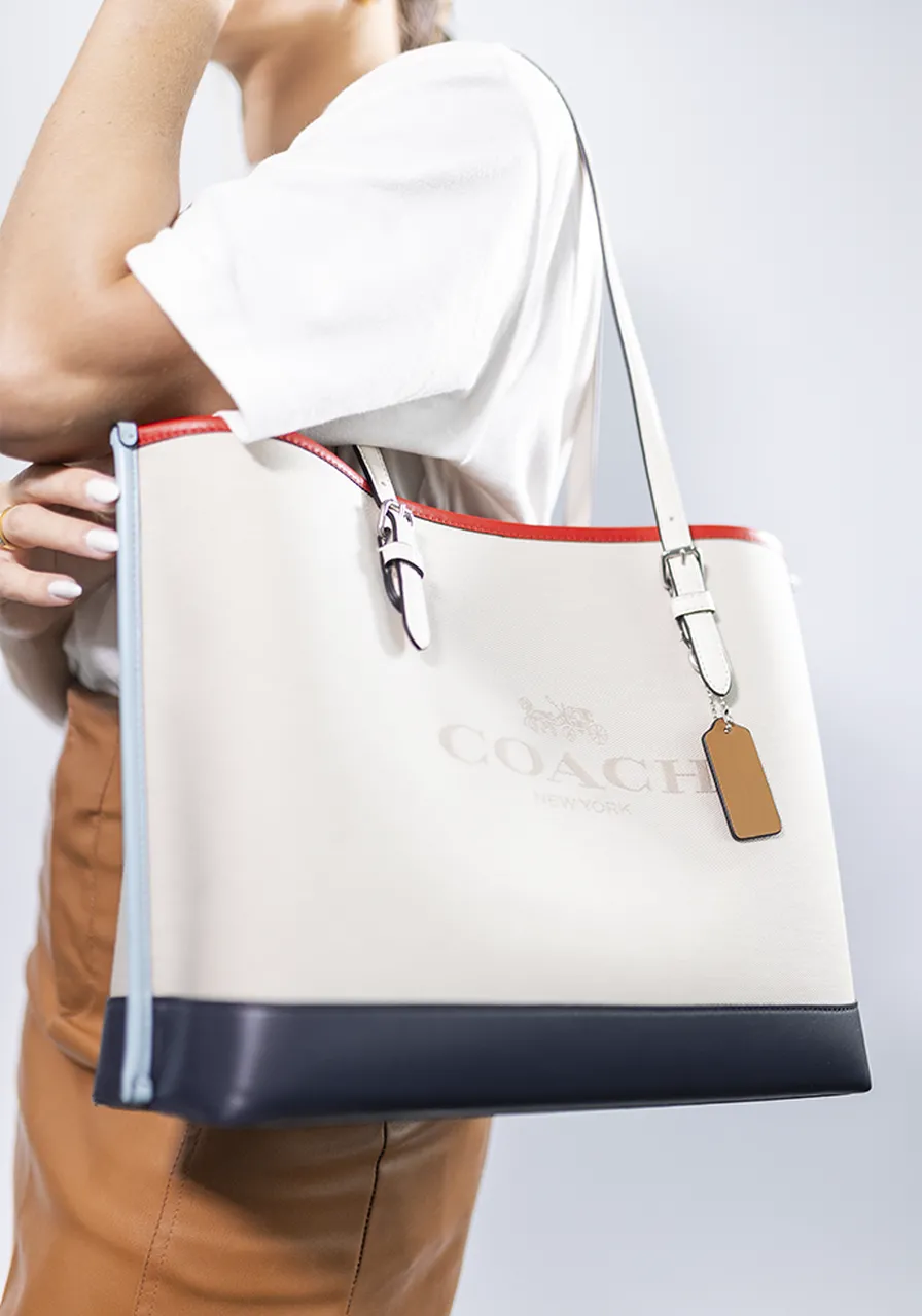 Coach Mollie Tote In Colorblock