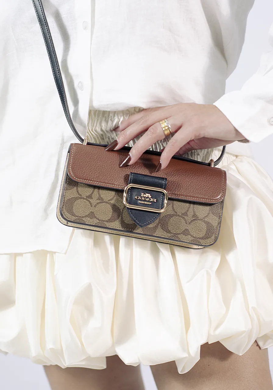 Coach Morgan Shoulder Bag Canvas 