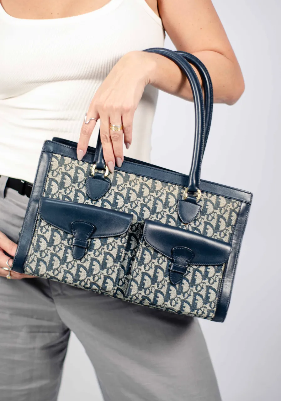 Dior Oblique Trotter Souble Pocket Tote 