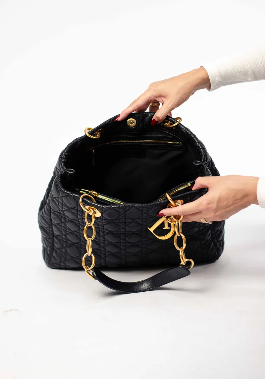 Dior Cannage Shopper Tote