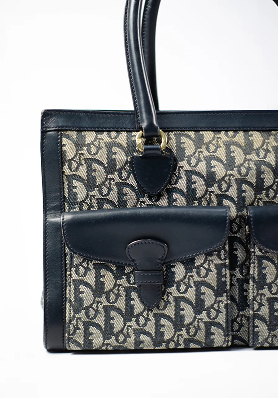 Dior Oblique Trotter Souble Pocket Tote 