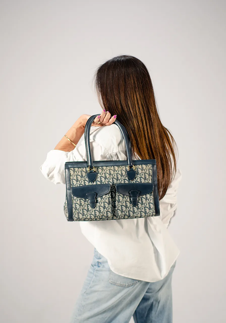 Dior Oblique Trotter Souble Pocket Tote 