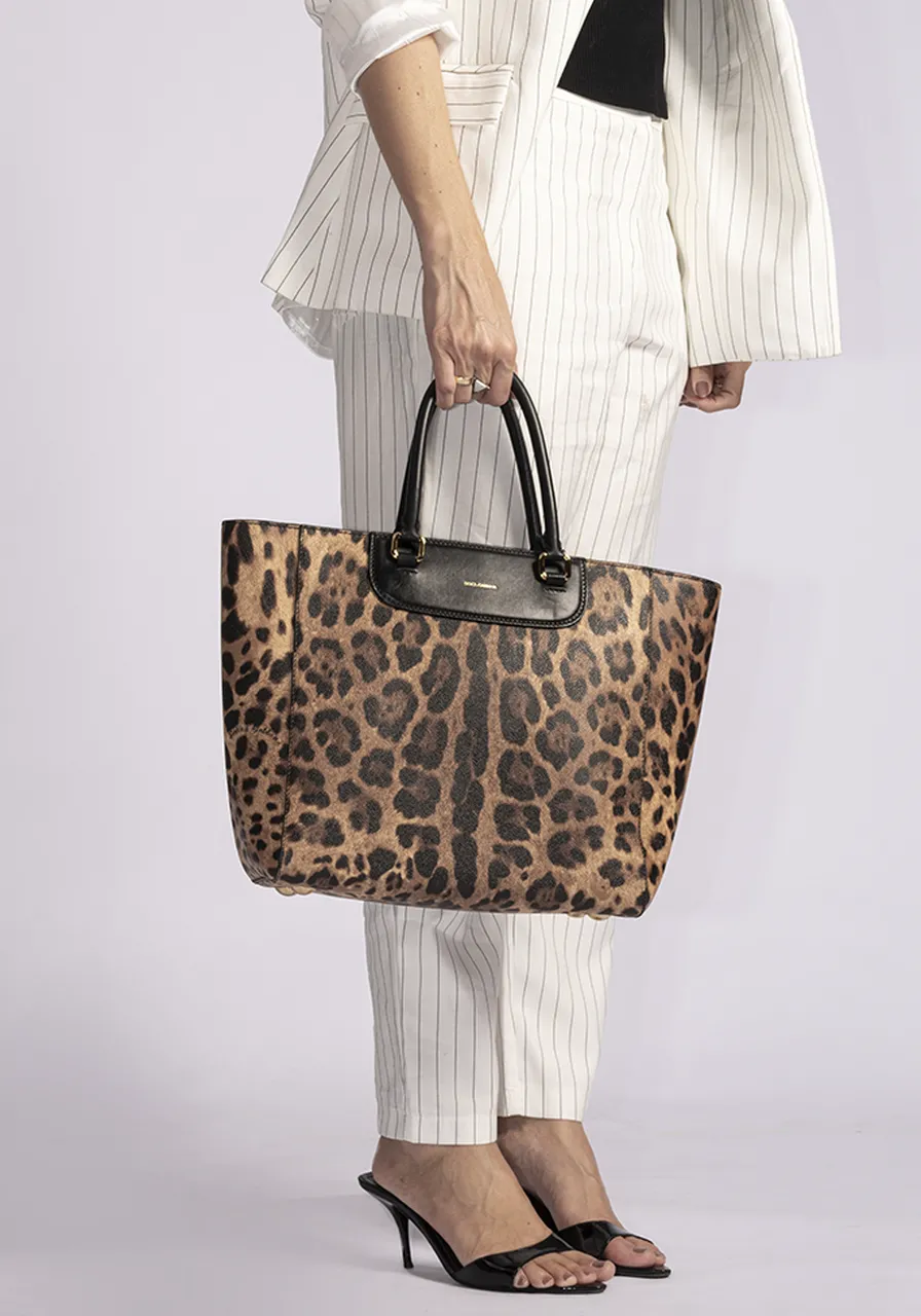 Dolce & Gabbana Leopardo Tote 