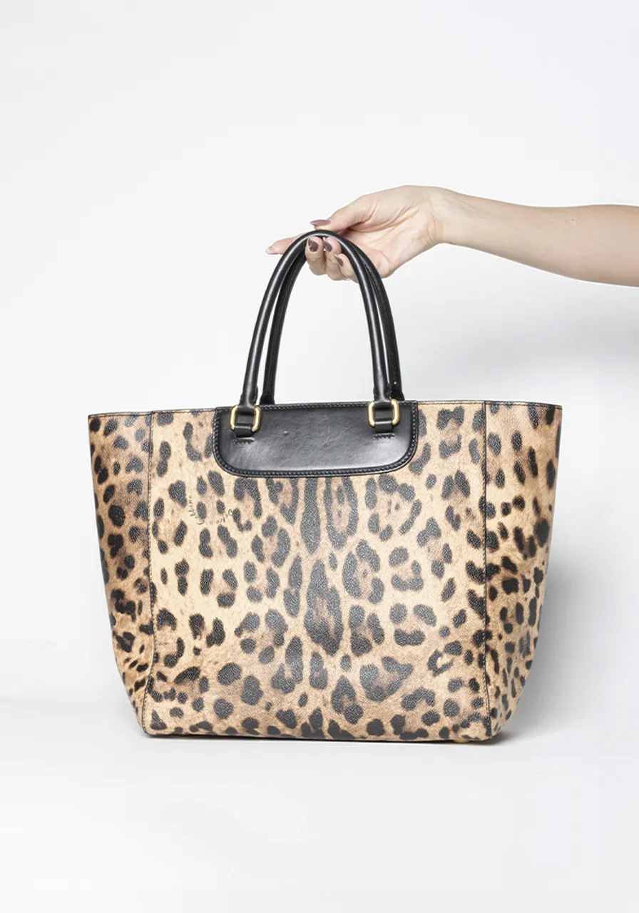 Dolce & Gabbana Leopardo Tote 