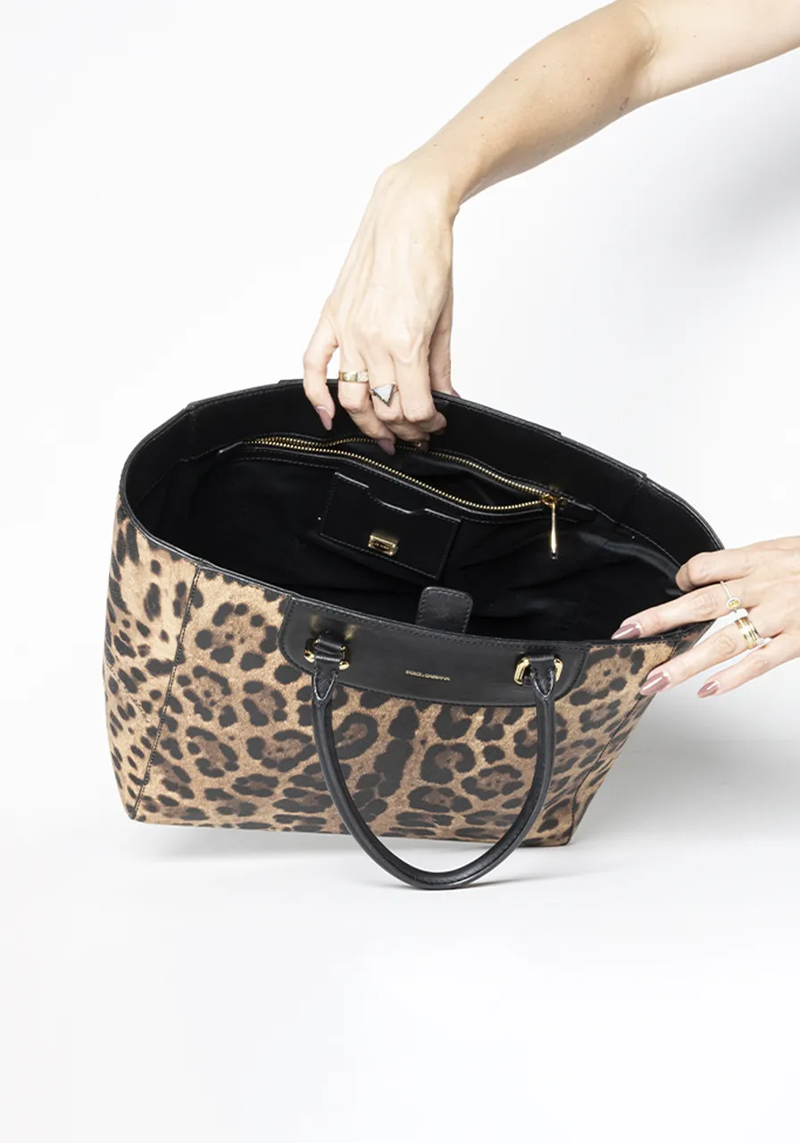 Dolce & Gabbana Leopardo Tote 