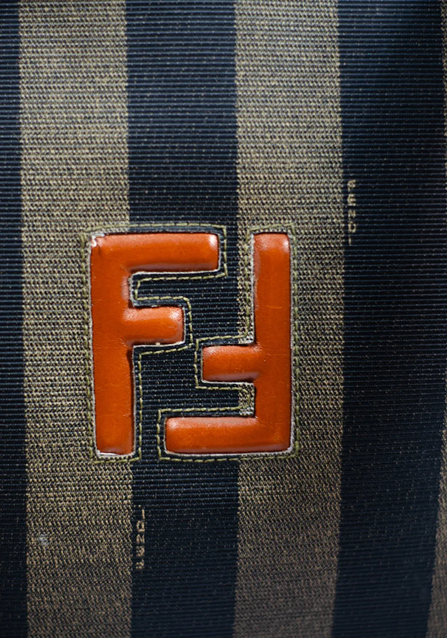 Fendi Pequin Equin Roll Tote 